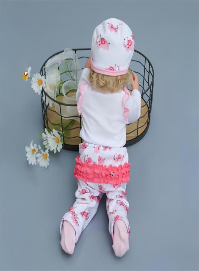 MAIHAO Reborn Baby Doll Clothes for 17-24 Inch Newborn Baby Doll, Baby Dolls Clothes Outfit Accessories fit 17-24 Inch Baby Doll Cute Little Elephant Set - Image 5